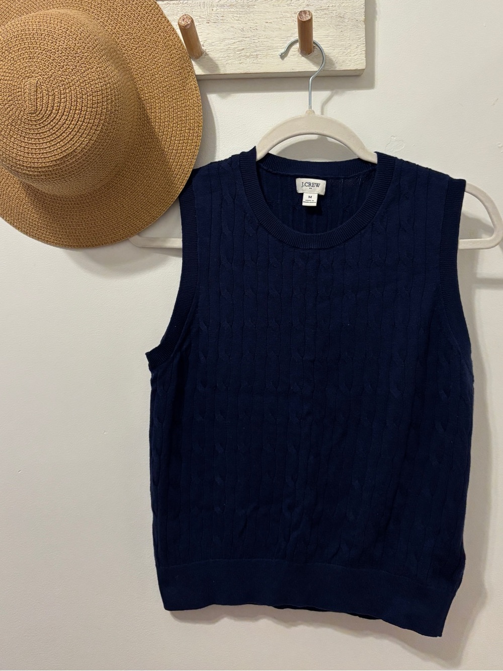 J Crew Factory Cable Knit Shell